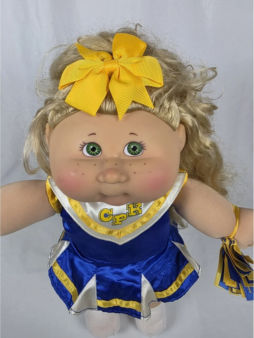 2004 Cabbage Patch Kids Cornsilk Cheerleader Doll Blonde Hair PA-3 Play Along